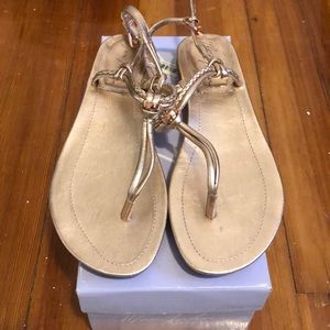 Mark Fisher Rose Gold Sandals (Size: 7.5)